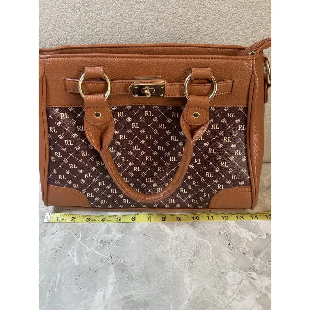 Danbury Mint Women's‎ Leather Purse WITH Shoulder Strap Personalized RL
